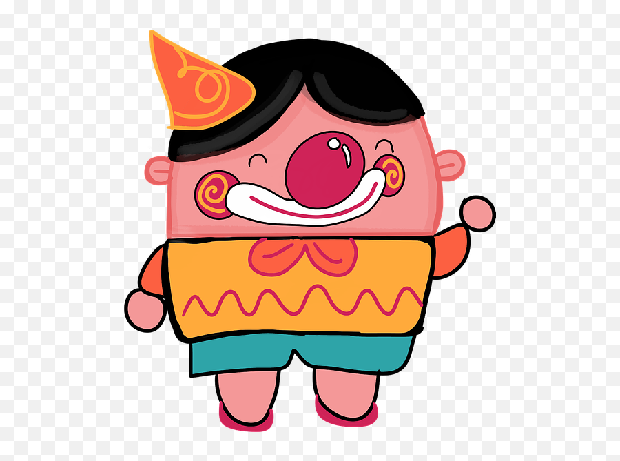 Clown Cartoon Character - Clip Art Emoji,Peach And Eggplant Emoji