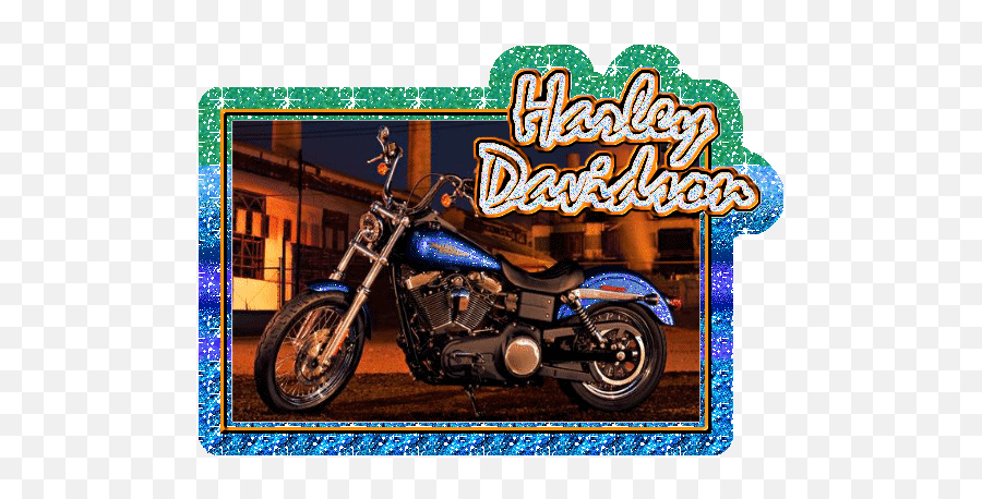 Glitter Gif Harley Davidson - Harley Davidson Street Bob Emoji,Motorcycle Emoticons