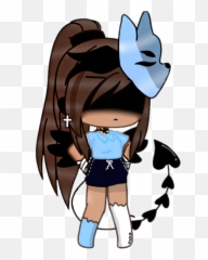 Gachalife Girl Cute Mad Madinside Chill - Cartoon Emoji,Devil Mask Emoji