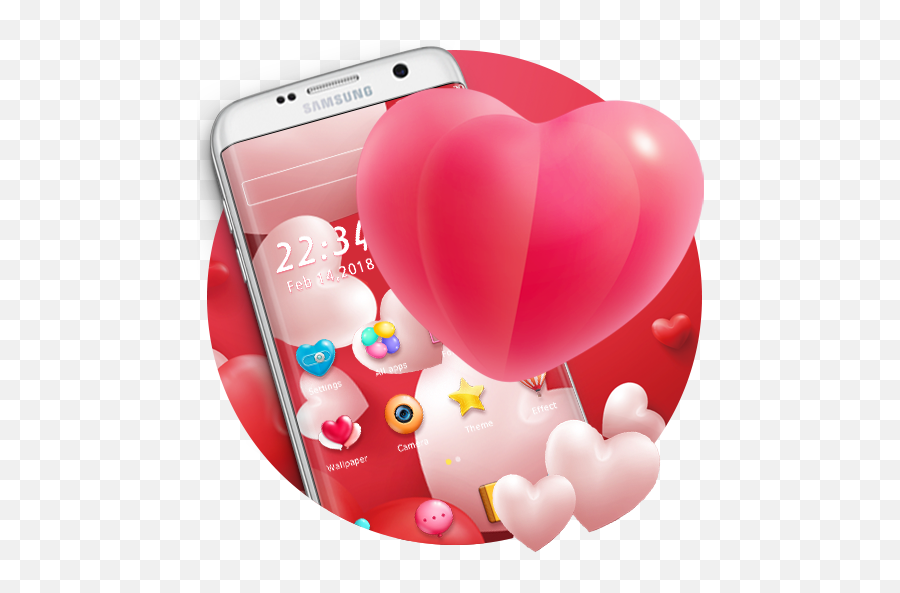 Red Balloon 2018 - Heart Emoji,Rainbow Love Emoji Keyboard