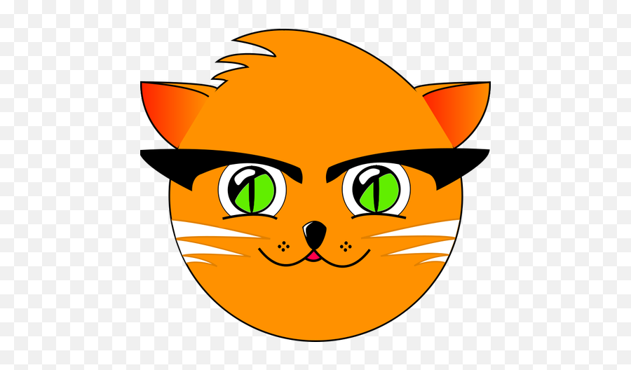 Cute Cat Vector Graphics - Vektor Kucing Emoji,Cat Emoticon