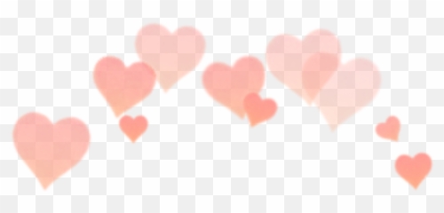 Transparent Flower Crown Png Tumblr - Purple Hearts Snapchat Orange Filter Emoji