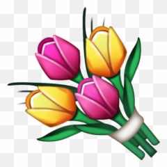 Bouquet Emoji - Ramo De Flores Emoji,Flower Emoticon