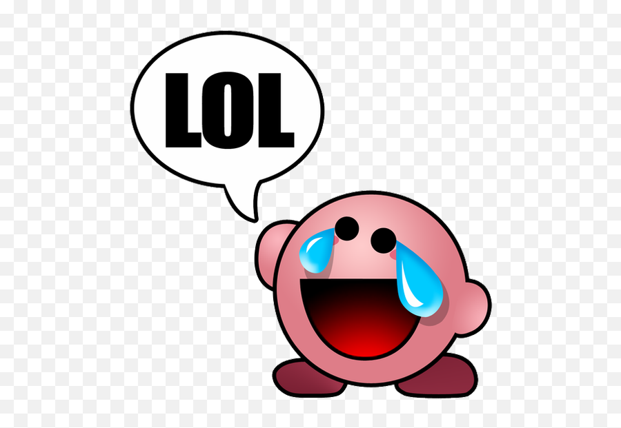Lol Kirby - Lmao Smiley Emoji,Lol Emoticon