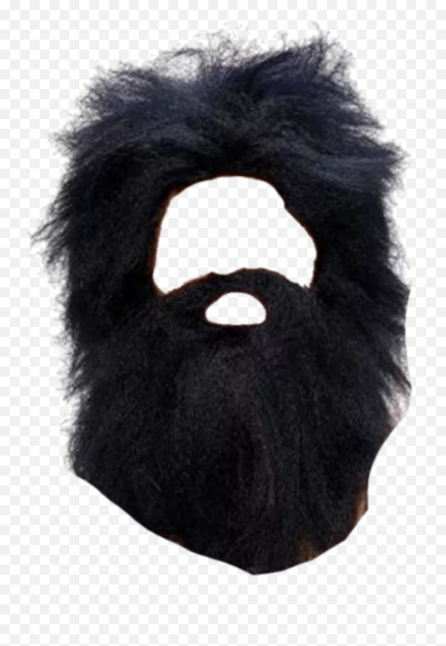 Popular And Trending Beard Stickers On Picsart - Caveman Beard Emoji,Black Santa Emoji Pillow