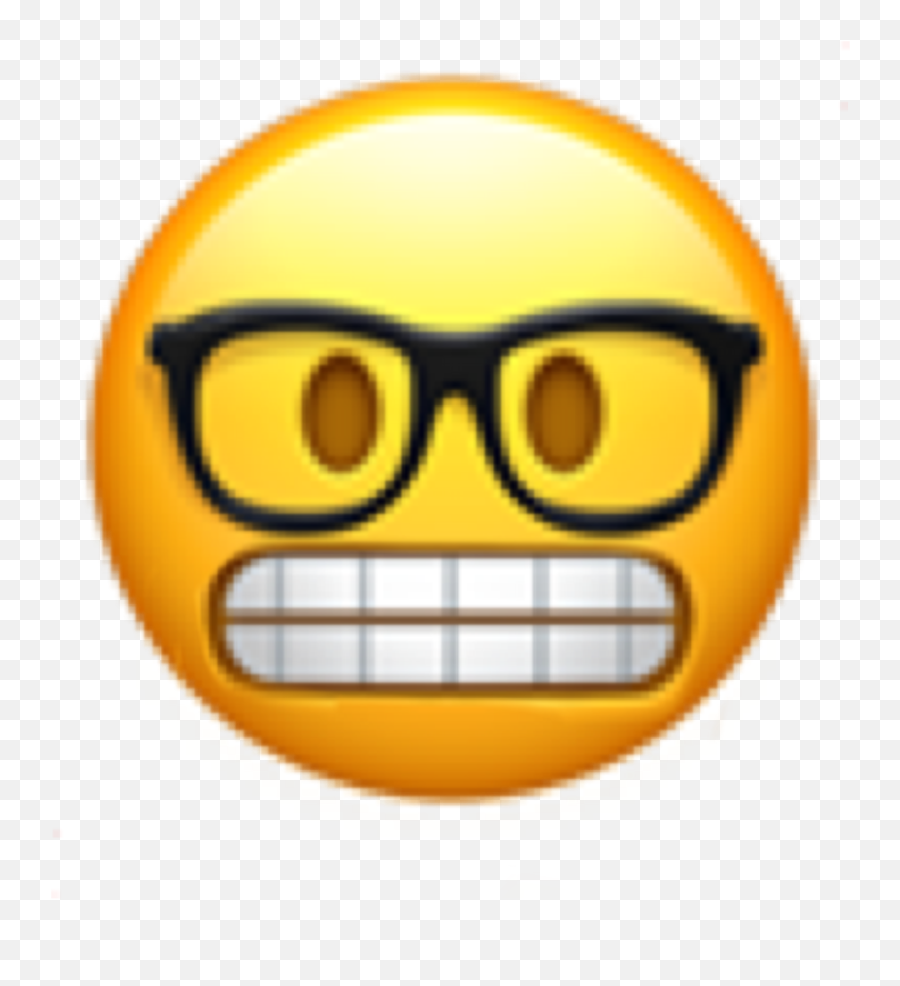 Nerd Emoji Nerdemoji Emojis Glasses - Happy,Nerd Emoji