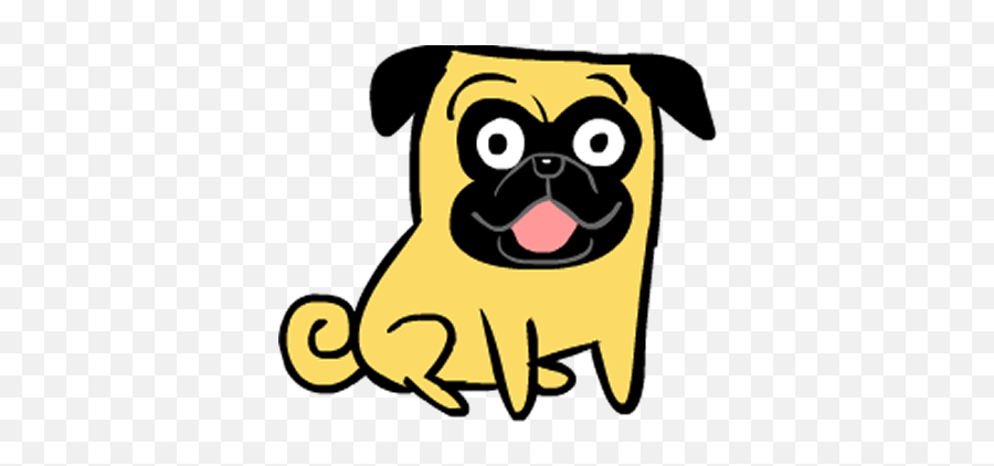 Pug Clipart - Full Size Clipart 2166270 Pinclipart Happy Emoji,Pug Emoji