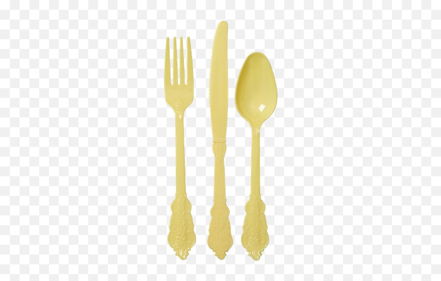 Fancy Yellow Cutlery Party Cutlery Pink Party Supplies - Plastic Picnic Cutlery Emoji,Fork And Knife Emoji