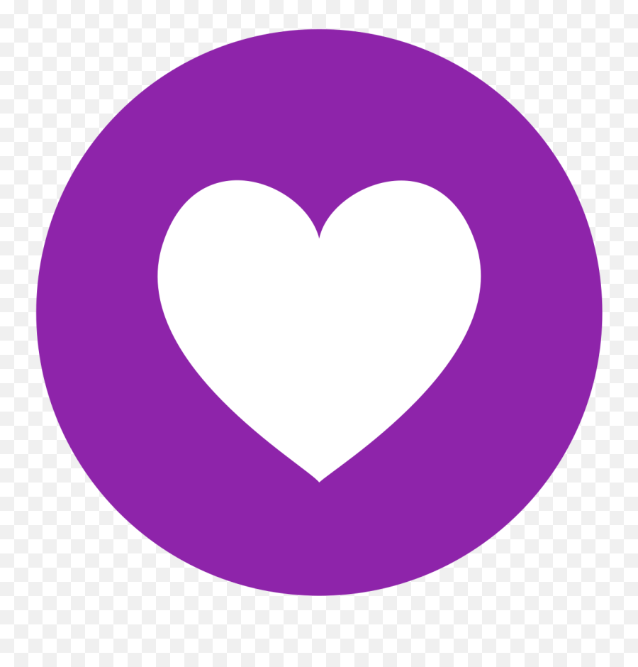 Fileeo Circle Purple White Heartsvg - Wikimedia Commons White And Red Heart Emoji,Heart Emoji White