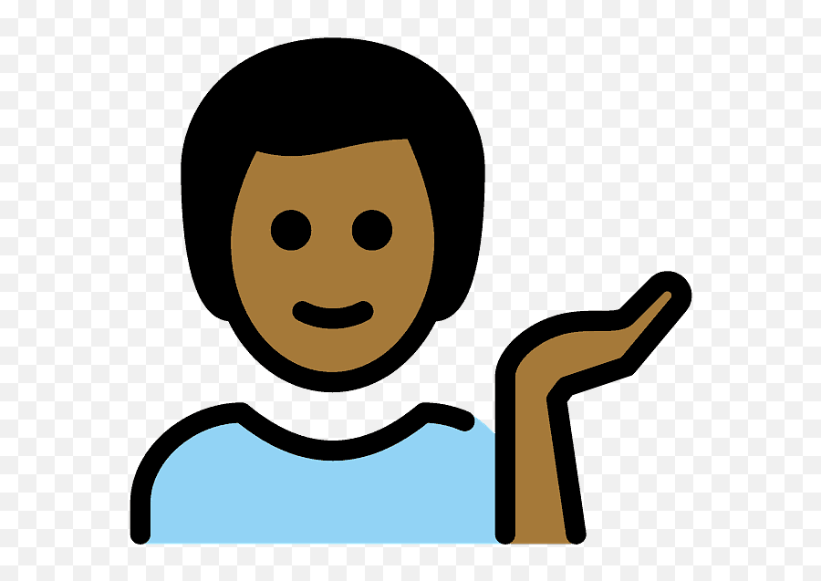 Man Tipping Hand Emoji Clipart Free Download Transparent - Emoji,Hand On Forehead Emoji