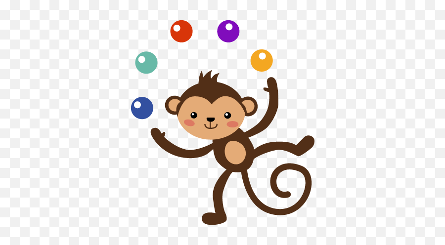 Juggling Monkey Kids Sticker - Juggling Monkey Emoji,Monkey Eyes Emoji