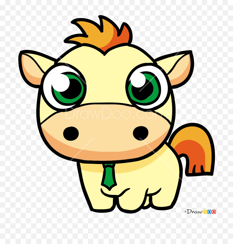 Draw Little Horse Horses And Unicorns - Happy Emoji,Horse Emoticon