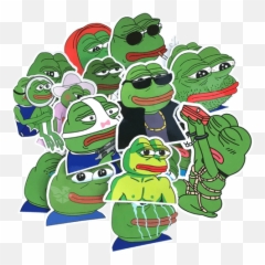 How To Get Pepe Stickers Open Up A Box - Sad Frog Meme Emoji