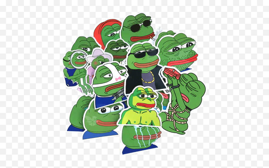 How To Get Pepe Stickers Open Up A Box - Sad Frog Meme Emoji,Pepe Emoji