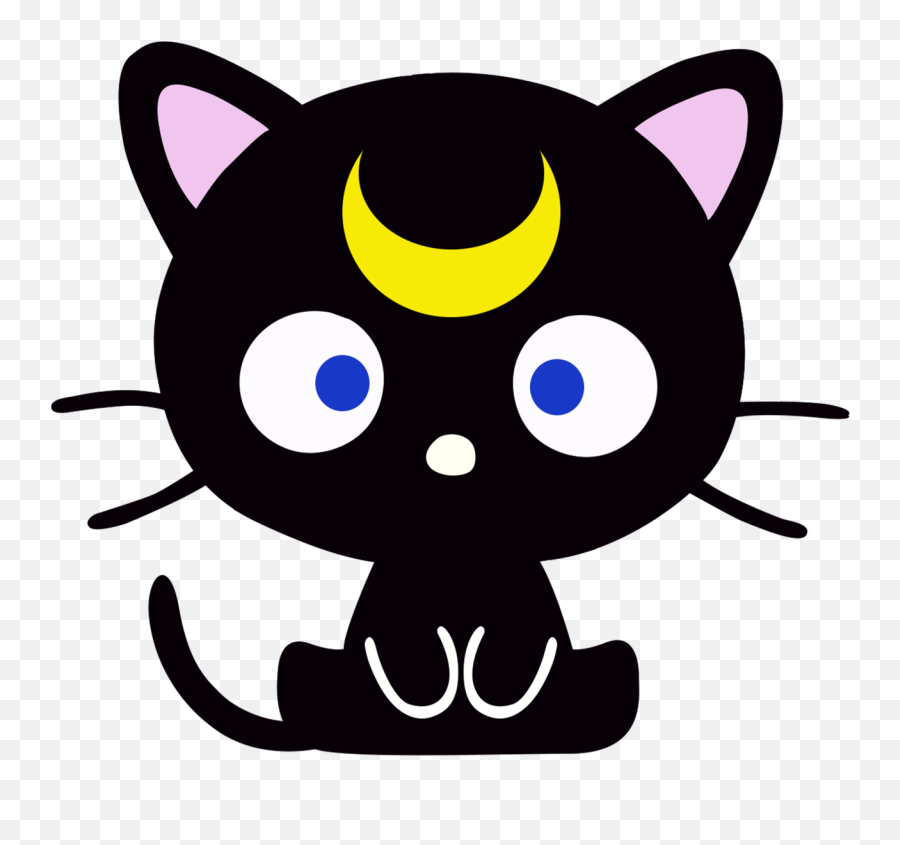 Luna Luna The Cat From Sailor Moon - Chococat Luna Emoji,Sailor Moon Emoji