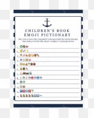 Books Emoji Png Images Collection For Free Download - Free Printable Baby Shower Emoji Game,Books Emoji