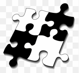 Puzzle Share Four Fit Piecing Together - Puzzle Png Black And White Emoji,Emoji Jigsaw Puzzle