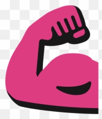 Flexed Biceps M - Muscle Arm Emoji 533x533 Png Clipart
