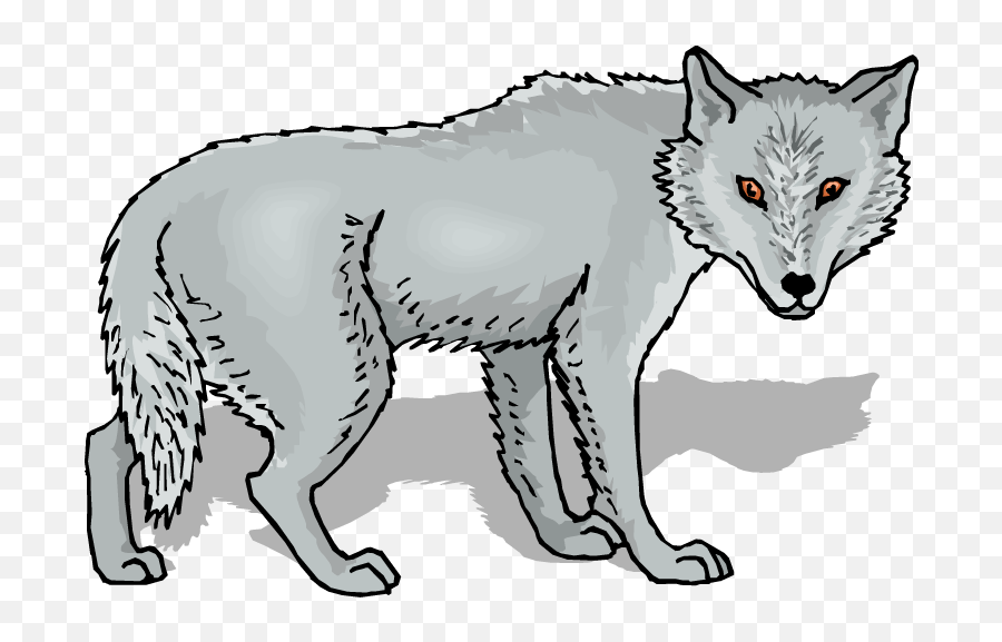 Grey Wolf Clipart - Der Wolf Clipart Emoji,Werewolf Emoji
