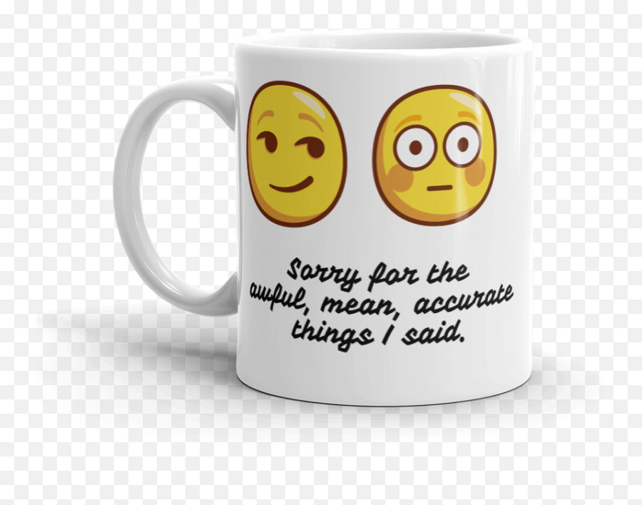Honest Apology Meanmug - Coffee Cup Emoji,Sorry Emoticon
