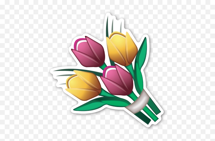 Download Free Png Emoticon Flower Sticker Iphone Flowers - Flowers Emoji Png,Flower Emoticon
