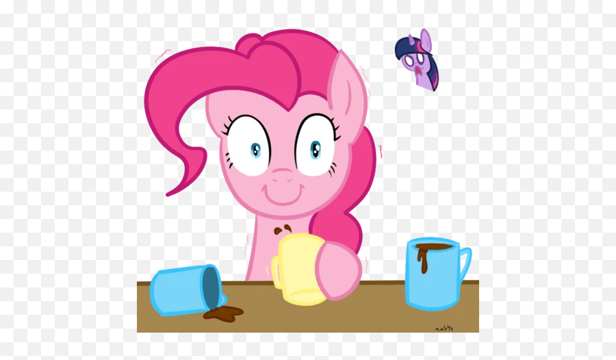 Pinkie Pie Canu0027t Sleep - Fimfiction Pinkie Pie Coffee Emoji,Licking Emoticon