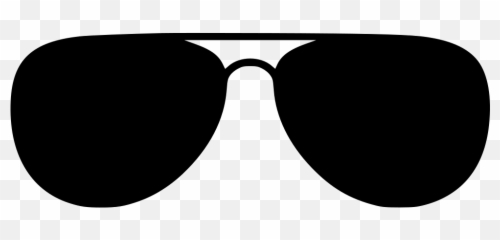 Sunglass Svg Dark Transparent Png - Aviators Clipart Emoji