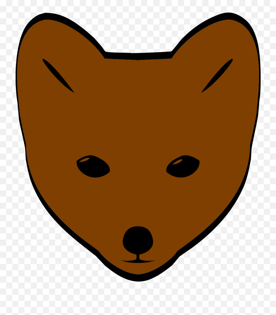 Brown Fox Face Png Svg Clip Art For Web - Download Clip Art Emoji,Lady Cat Emoji