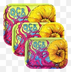 OCB Cephalopod Rolling Tray - Ocb Limited Edition Metal Emoji