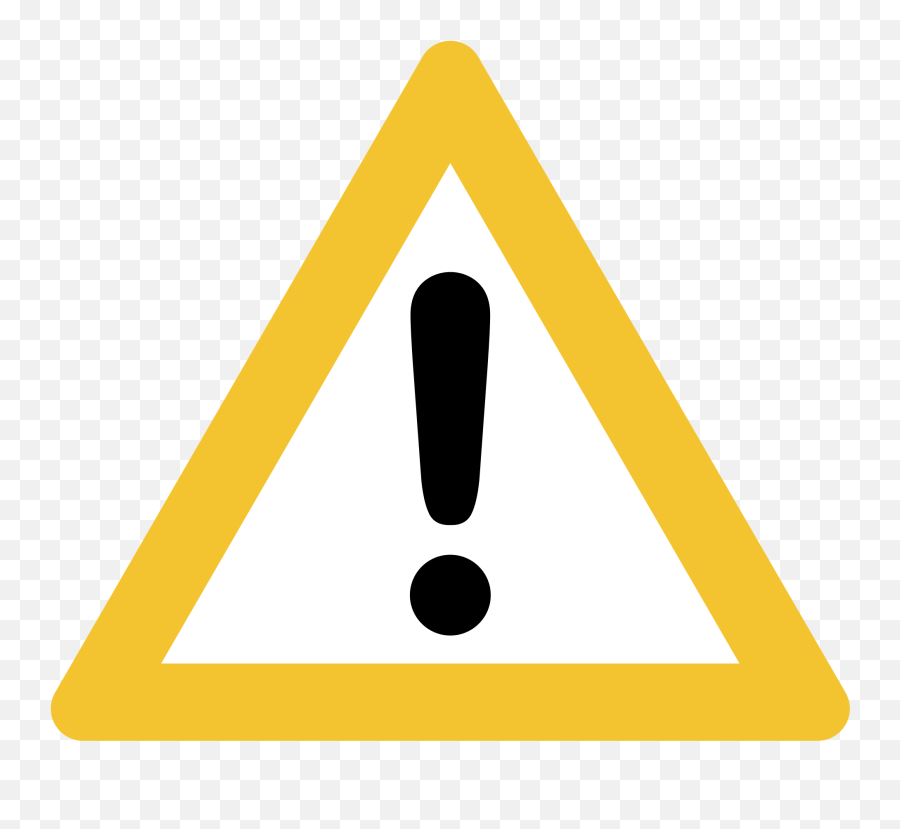 Caution Clipart Warning Triangle Caution Warning Triangle - Exclamation Mark In Triangle Png Emoji,Warning Emoji