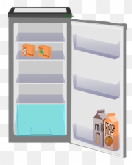 Free Refrigerator Open Cliparts - Fridge Vector Png Emoji
