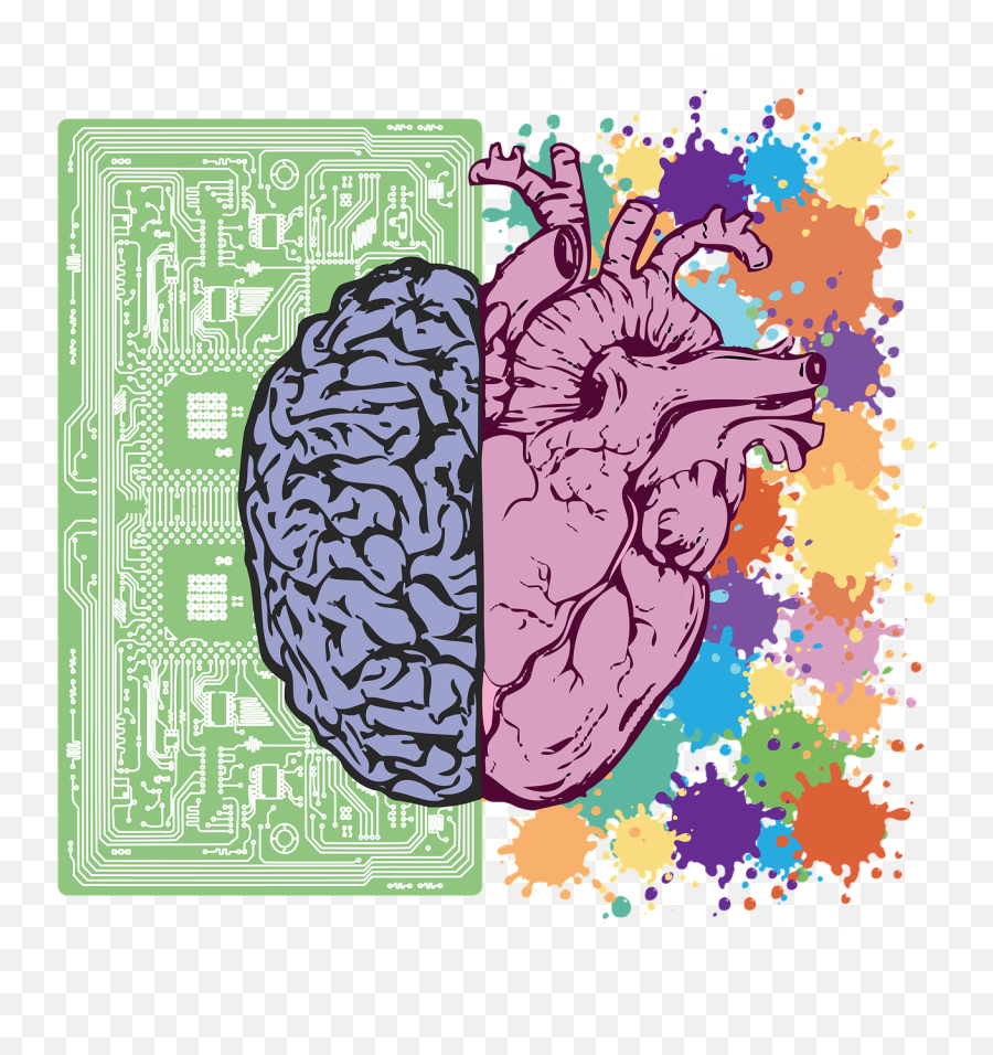 Brain Heart Balance Emotion Intelligence - Iq Vs Eq Emoji,Heart Emotion