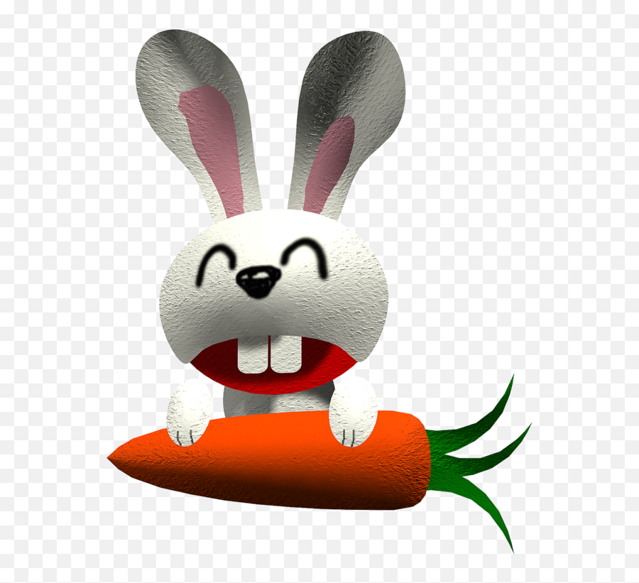 Rabbit With Carrots - Cute Cartoon Rabbit Clipart Full Lapin Et La Carotte Emoji,Rabbit Egg Emoji