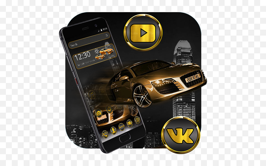 Golden Car City Theme - Programu Zilizo Kwenye Google Play Sports Sedan Emoji,Audi Logo Emoji