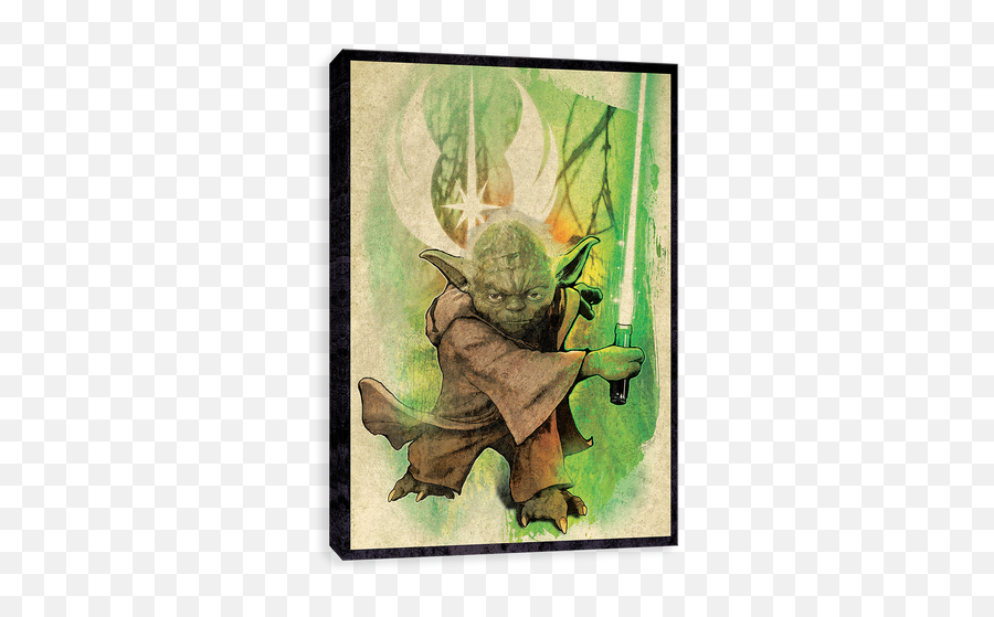 Jedi Master Yoda - Watercolor Yoda Emoji,Chewbacca Emoji