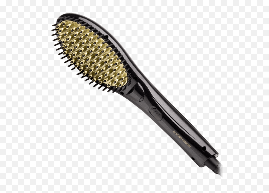 Stylit Ionic Straightening Brush - Hair Iron Emoji,Knife And Shower Head Emoji