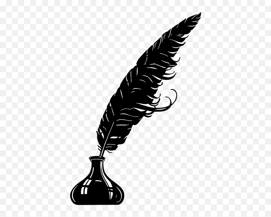 Feder Feather Schreibfeder Pen Ink Ink - Quill Pen Emoji,Quill Emoji