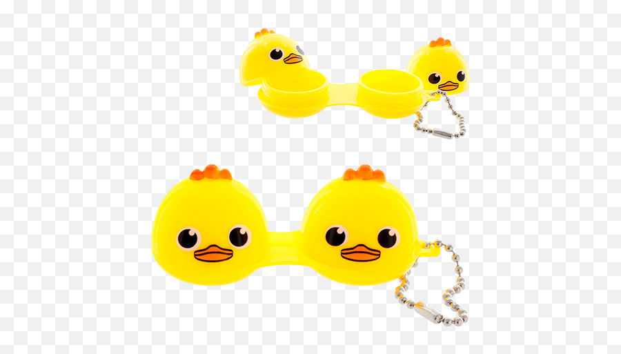 Lenses Case - Smiley Emoji,Duck Emoticon Text