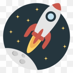 Creative - Rocket Flat Icon Png Emoji