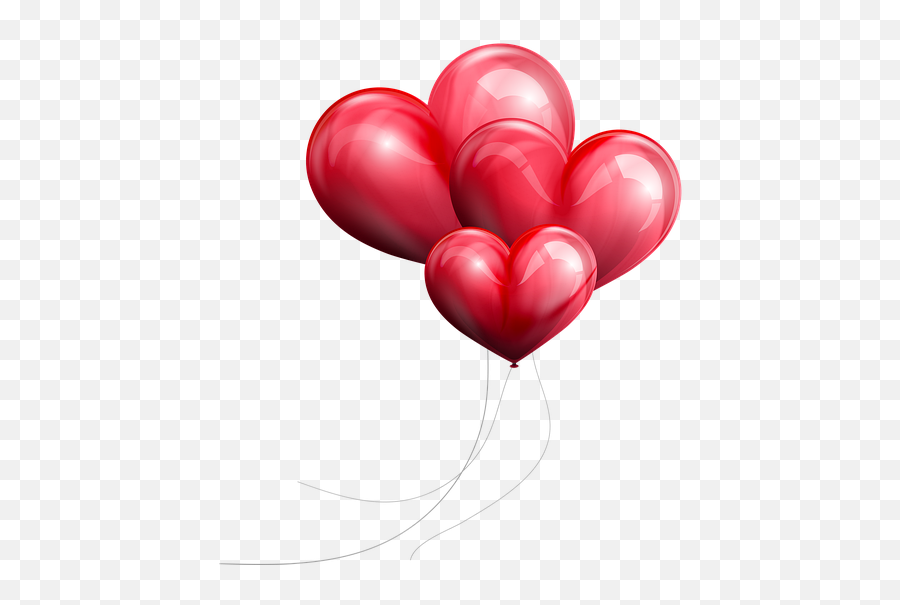 Valentine Balloons Colorful Red - Valentines Day Love Png Emoji,Floating Heart Emoji