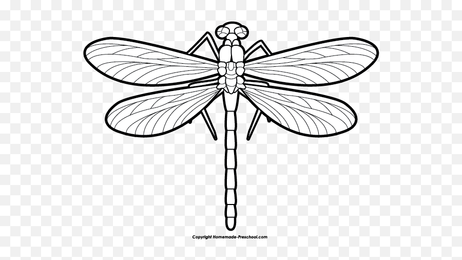 Free Dragonfly Clipart - Dragonfly Black And White Clip Art Emoji,Dragonfly Emoji