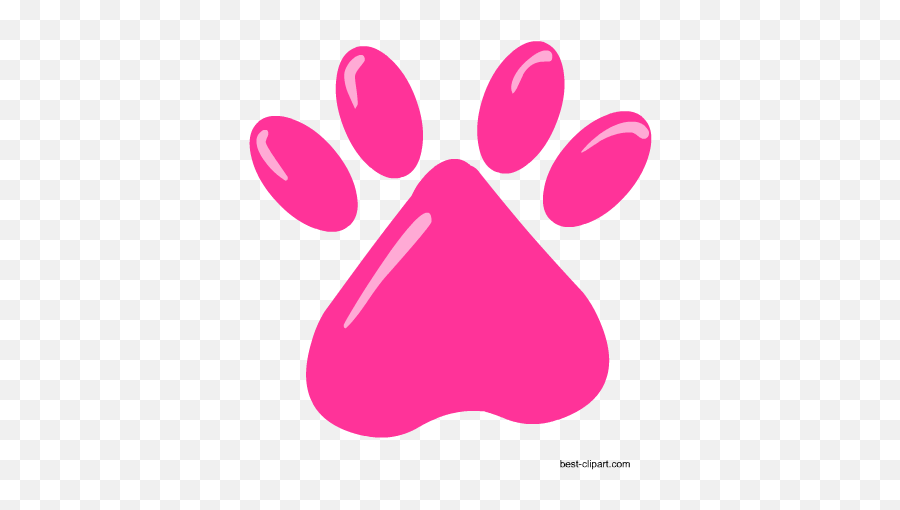 Free Dog Clip Art Dog House And Puppy Clip Art - Clip Art Emoji,Paw Print Emoji