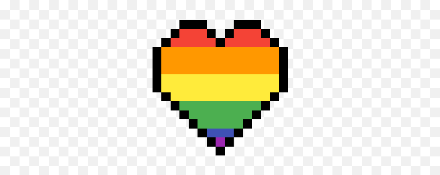 Pixilart - Rainbow Heart Png Emoji,Rainbow Heart Emoji