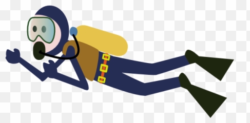 Library Of Scuba Diver Cartoon Jpg - Transparent Clipart Emoji
