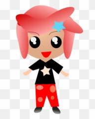 Anime Kid With Red Hair - Cartoon Emoji
