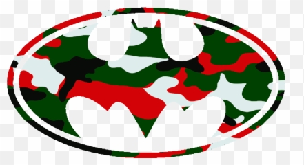 Batman Logo Christmas Camo Cut - Symbol Emoji