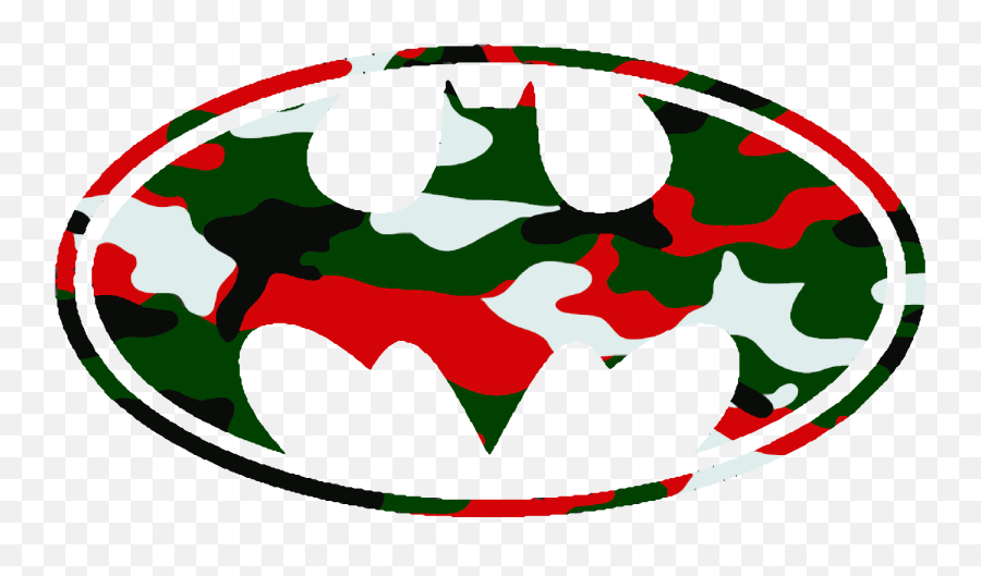 Batman Logo Christmas Camo Cut - Batman Symbol Emoji,Christmas Emoticons Copy And Paste