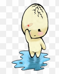 Moot Cute Sticker Egg Cry Sad Hurt - Cartoon Emoji,Head Hurt Emoji