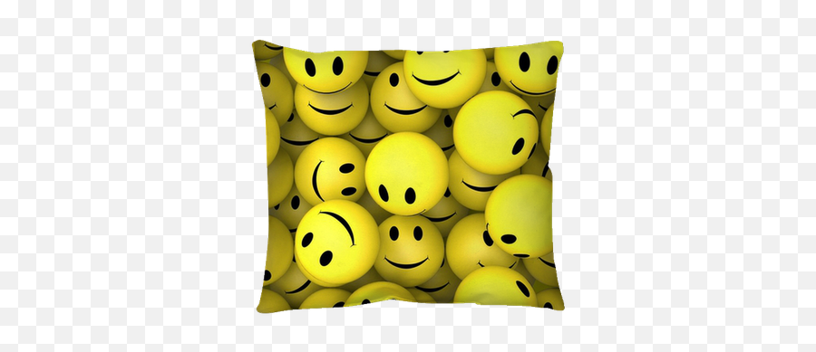 Smileys Showing Happy Cheerful Faces Throw Pillow U2022 Pixers - We Live To Change Smiley 3d Wallpapers Iphone Emoji,Blue Heart Emoji Pillow