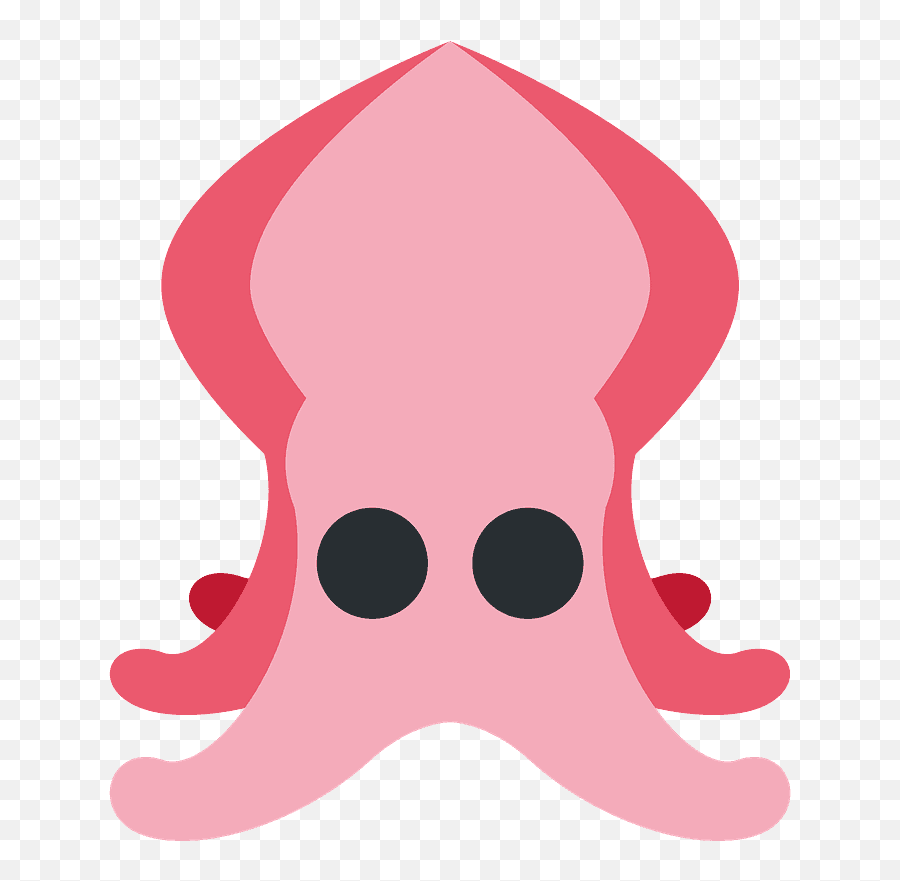 Squid Emoji Clipart - Squid Emoji Twitter,Lobster Emoji